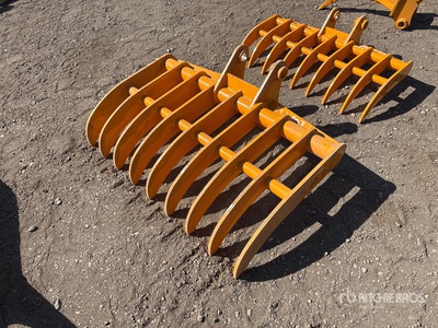 2026 GIYI 45 in Excavator Rake - Fits Cat 307 (Unused)