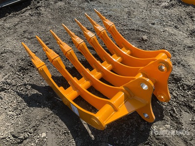 2026 GIYI 32 in Excavator Rake - Fits Cat 305 (Unused)