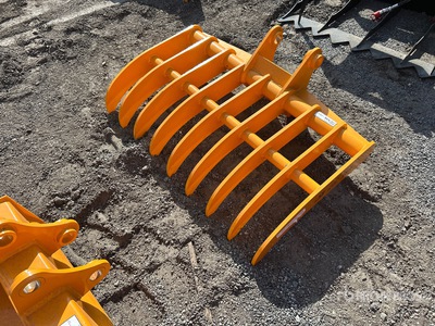 2026 GIYI 45 in Excavator Rake - Fits Cat 307 (Unused)