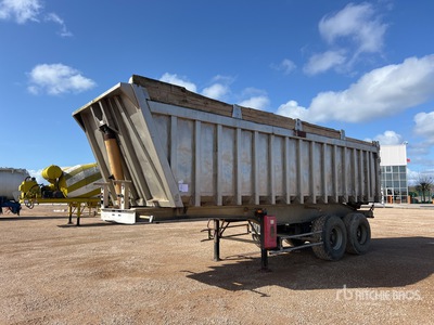 2001 General Trailer T/A Semi Remorque Benne 2 Essieux End Dump Trailer