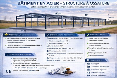 2026 Ecoenergy 14x40x5 Storage Building (Unused)