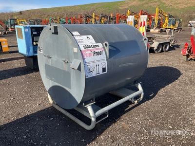 2018 Fuel Proof 1000 L Skid Mounted Steel Diesel 1000 LTR Fuel Tank