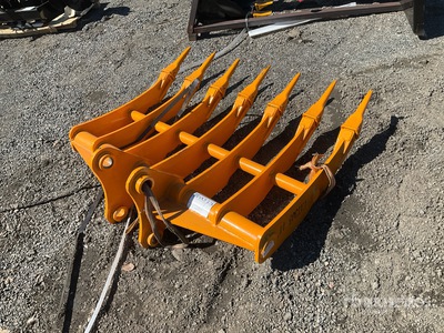 2025 GIYI Excavator Rake - Fits Cat 305 (Unused)