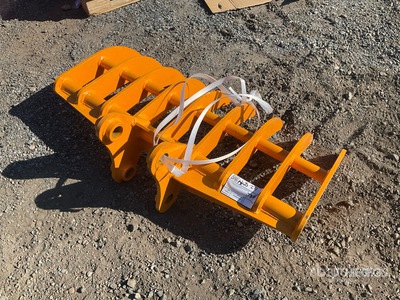 2025 GIYI 38 in Excavator Rake - Fits Cat 303 (Unused)