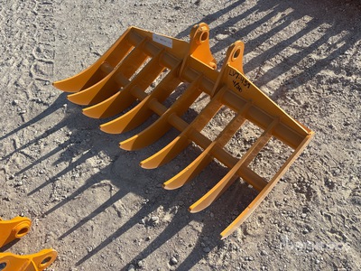 2026 GIYI 44 in Excavator Rake - Fits Cat 305 (Unused)