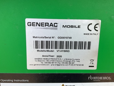 2020 Generac VT-HYBRID を見 Light Tower