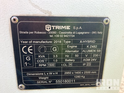 2018 Trime X-HYBRID を見 Light Tower