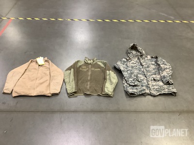 (6) Wet Weather Parkas, (8) Extreme Cold Weather Parka Liners & Assorted Items