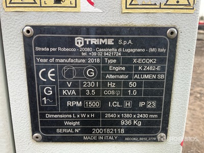 2018 Trime X-ECOK2 Light Tower