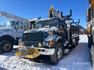 2001 Terex Telelect Commander 4047 on 2001 International 4900 6x4 Extended Cab Camion excavadora (Inoperable)