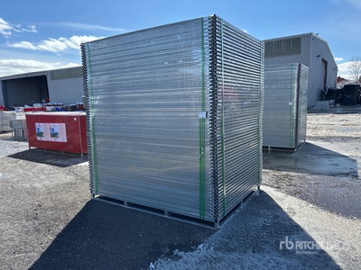 Quantity of (117) 6 ft x 8 ft Galvanized Fencing (Unused)