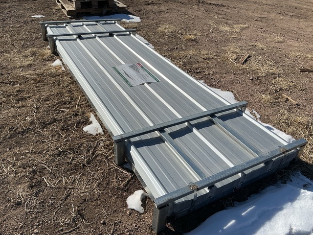 (100) Piece Lot of 10' Long Corrugated Steel Panels