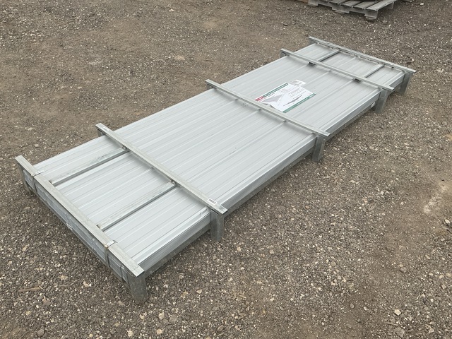 (100) Piece Lot of 10' Long Corrugated Steel Panels