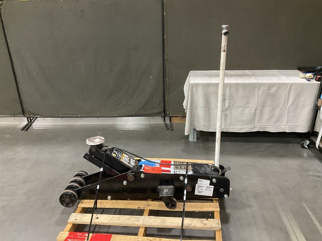 Omega 20-Ton Air/Lever Actuated Long Chassis Hydraulic Service Jack