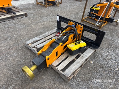 2026 GIYI GY-D680 8 in Skid Steer Post Driver (Unused)
