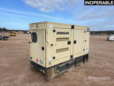 2015 Doosan G60-SIIIA Skid-Mounted Groupe Electrogene Generator Set (Inoperable)