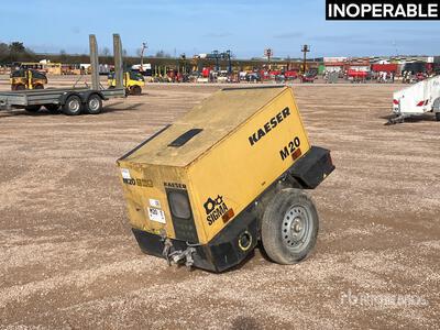 2011 Kaeser M20 Mobile Compresseur A Air 1 Essieu Luchtcompressor (Inoperable)