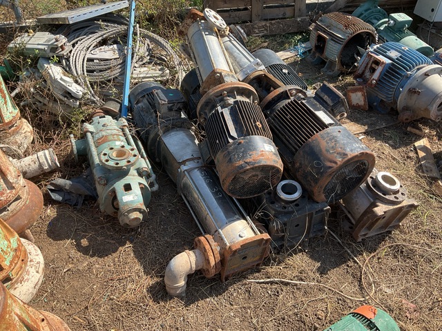 Quantity of (6) (5) Three Phase Induction Motor (1) Multi Stage Pump (Inoperable)