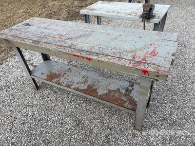 Wooden 72"x24.5" Workbench