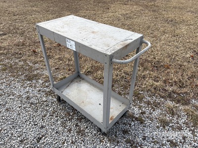 36 in x 16 in x 36 in Steel Rolling Cart with Wheels