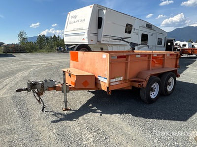 2019 Miska 610 10 ft T/A Dump Utility Trailer