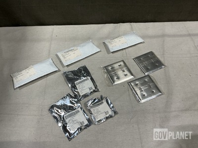 (18) Mounting Brackets, (4) Control Cams, (49) Wall Plates & Assorted Items