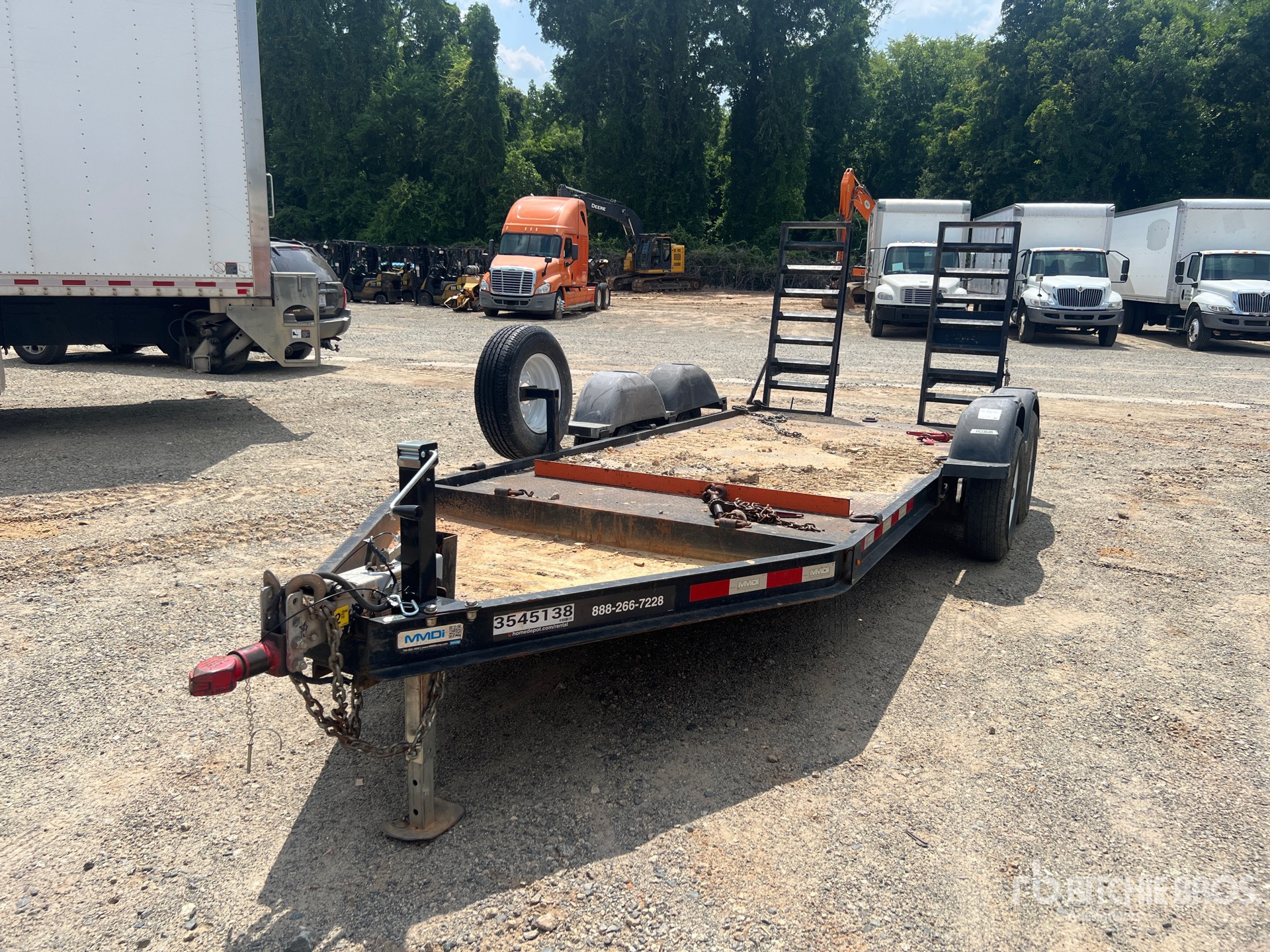 2019 MMDI 614SLTD 14 ft T/A Equipment Trailer