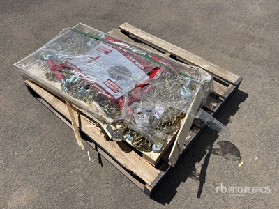 Quantity of (5) 2026 Suihe BC-5400 5400 lb Ratchet Binders & (10) 20 ft Chains (Unused)