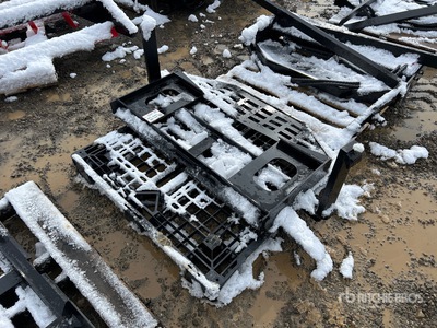 Quantity of (3) Pallets of 2026 GIYI 60 in Skid Steer Forks (Unused)