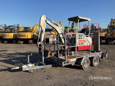 2021 Takeuchi TB216 C/W Indespension Utility Trailer & Breaker Mini Excavadora