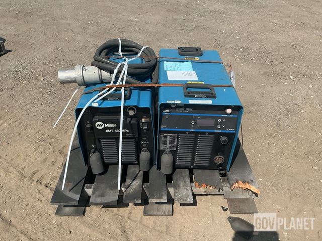Miller 456 Invision Surplus (1) Miller Invision 456MP Arc Welder & (1) Miller XMT 450A ...