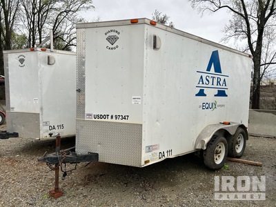 2014 Diamond 12 ft T/A Enclosed Trailer