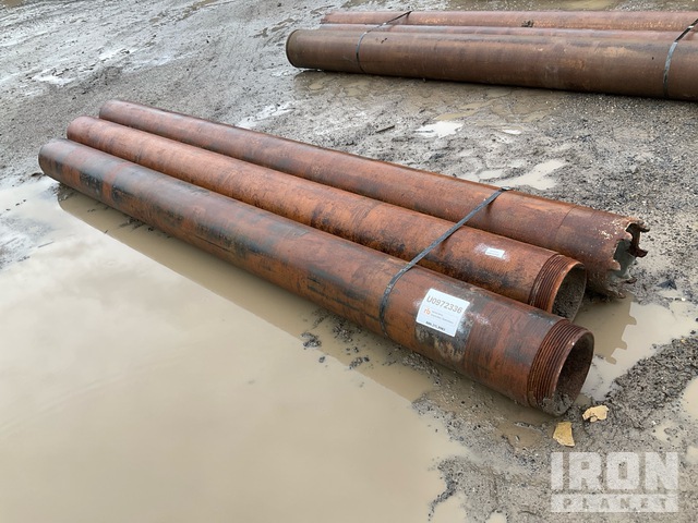 Quantity of (3) Range 1 10 ft Length, 9 in - 9 3/4 in Diameter Drill Casing