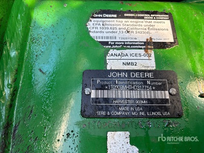 2017 John Deere 903MH Processeur