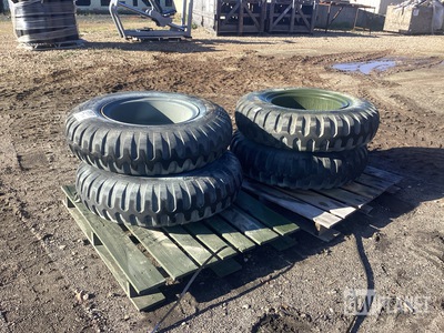 (2) Titan T-Hawk 9.00-20 & (2) BF Goodrich 9.00-20 Tires w/Wheels