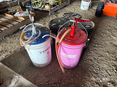 Quantity of (3) 80W-90 Gear Oil Pails ورش و مخازن متنوعة
