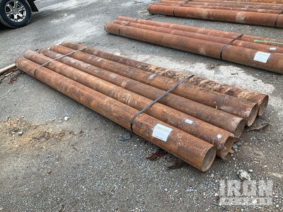Quantity of (5) Range 1 10' Length, 6.5" - 7" Diameter Drill Casing