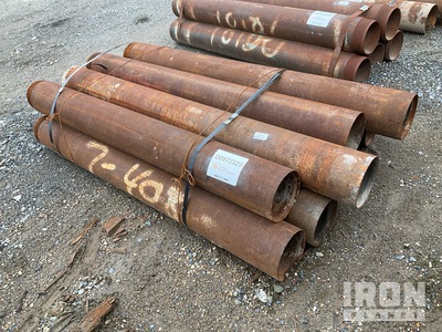 Quantity of (9) Range 1 5' Length, 6.5" - 7" Diameter Drill Casing