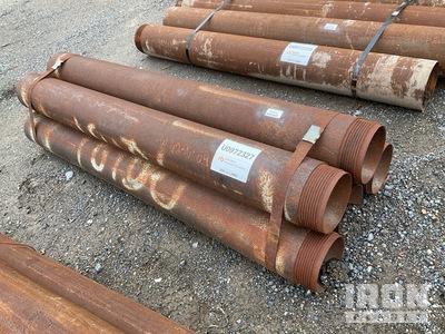 Quantity of (5) Range 1 5' Length, 6.5" - 7" Diameter Drill Casing