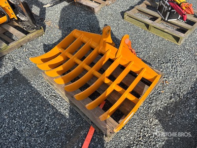 2026 GIYI 45 in Excavator Rake - Fits Cat 307 (Unused)