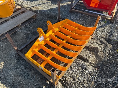 2026 GIYI 45 in Excavator Rake - Fits Cat 307 (Unused)