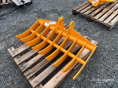 2026 GIYI 44 in Excavator Rake - Fits Cat 305 (Unused)