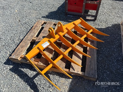 2026 GIYI 46 in Excavator Rake - Fits Cat 303 (Unused)