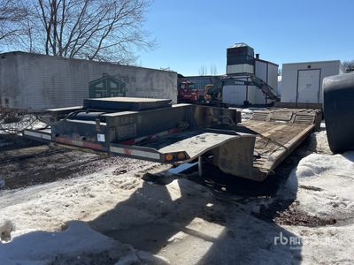 1992 Challenger 50 t Tri/A Double Drop Removable Gooseneck Lowboy Trailer