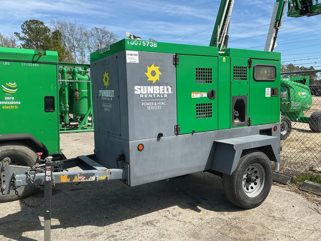 2018 Atlas Copco QAS 70 T4F EB 56 kW Mobile Generator Set
