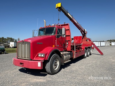 2011 Terex BT2047 20000 lb Straight Boom on 2012 Kenworth T800 Boom truck 8x6 Boom Truck