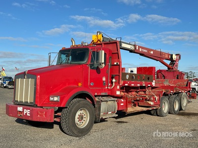 2015 Terex B52047 20000 lb Straight Boom on 2015 Kenworth T800 8x4 شاحنة رافعة