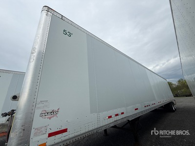 2012 Wabash 53 ft x 102 in T/A Van Trailer