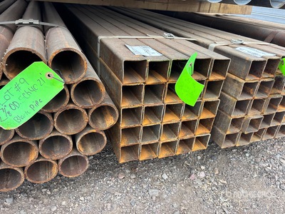 Quantity of (25) 2 1/4 in SQ Blk Schedule 10 x 21 ft Steel Pipe
