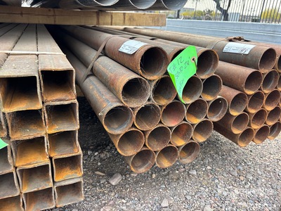 Quantity of (19) 2 7/8 in OD Blk Schedule 10 x 24 ft Steel Pipe